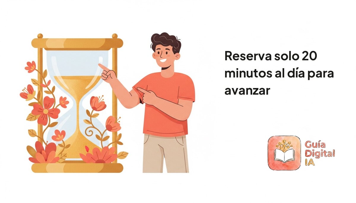 Reserva solo 20 minutos al día para avanzar