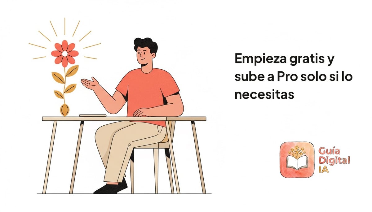 Empieza gratis y sube a Pro solo si lo necesitas