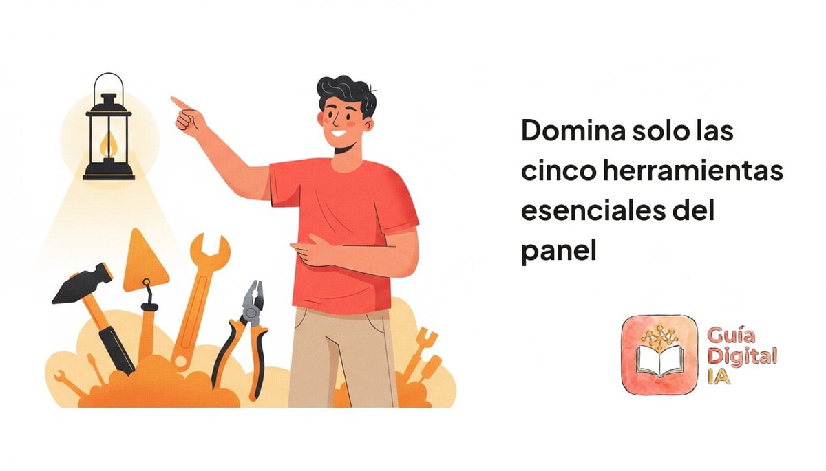 Domina solo las cinco herramientas esenciales del panel