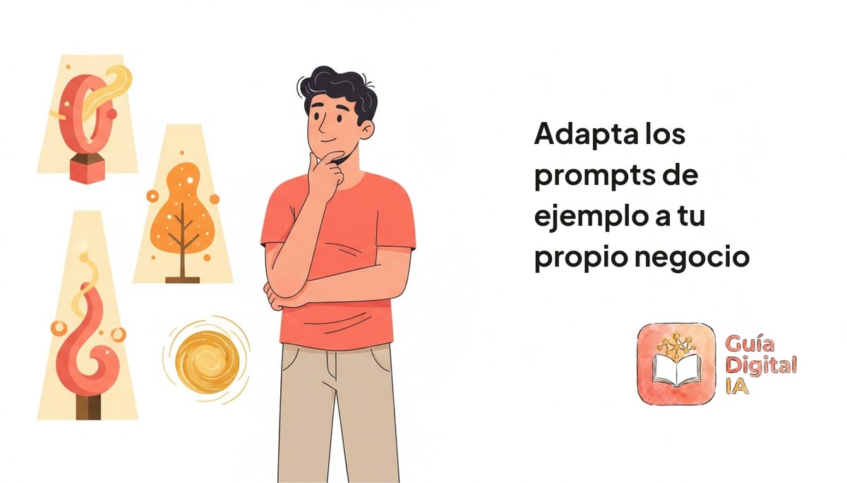 Adapta los prompts de ejemplo a tu propio negocio