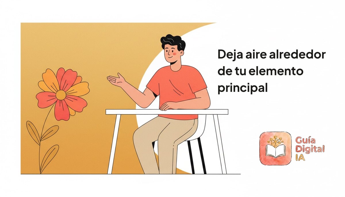 Deja aire alrededor de tu elemento principal