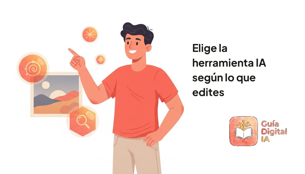 Elige la herramienta IA según lo que edites