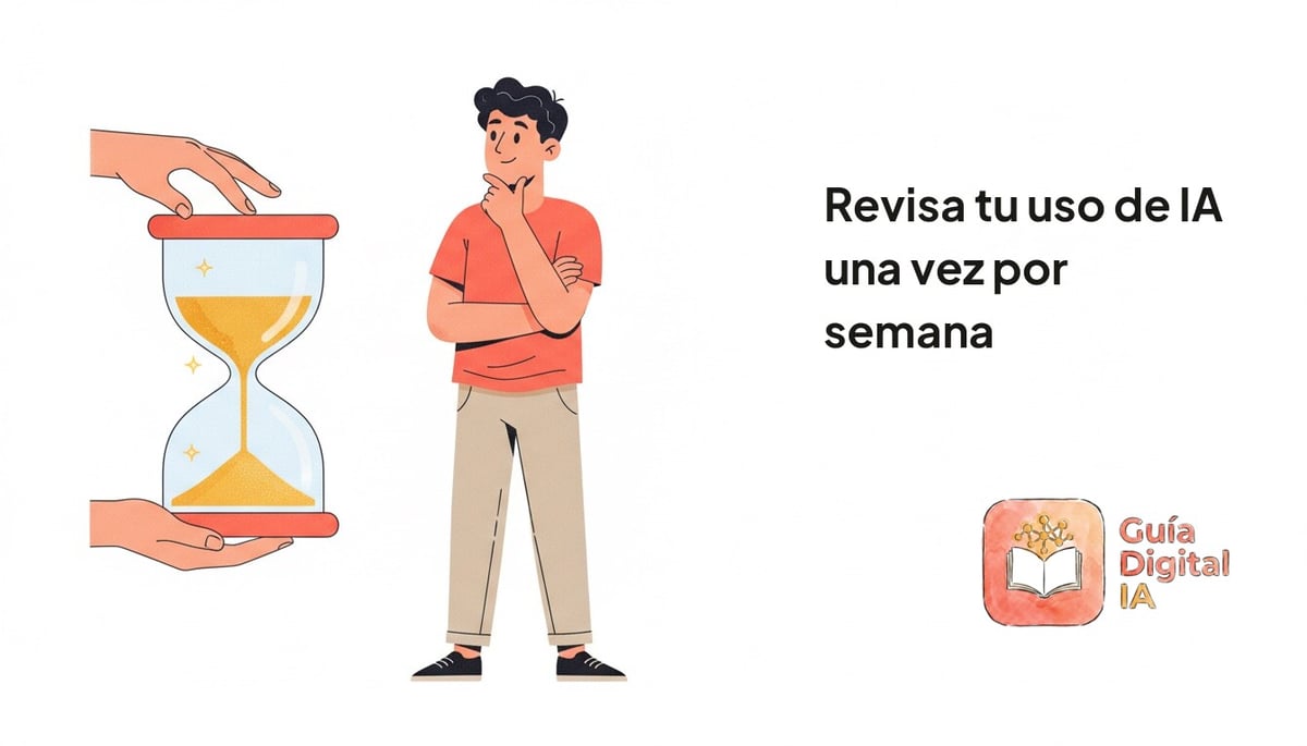 Revisa tu uso de IA una vez por semana