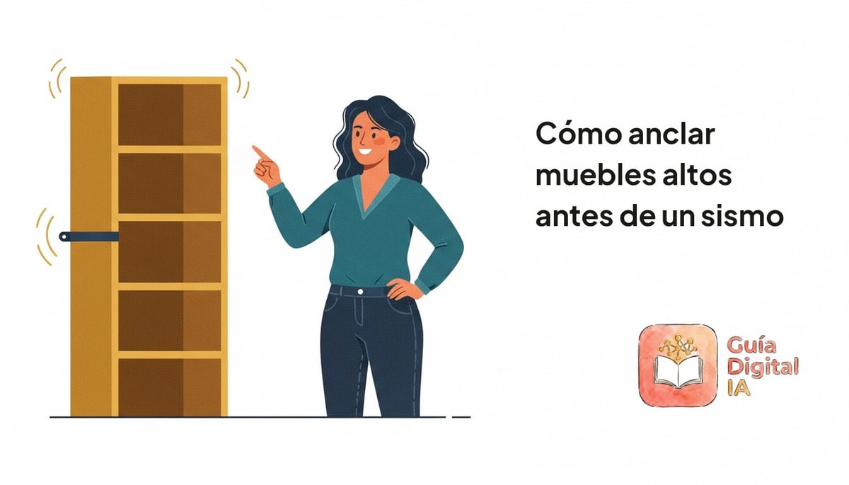 Cómo anclar muebles altos antes de un sismo