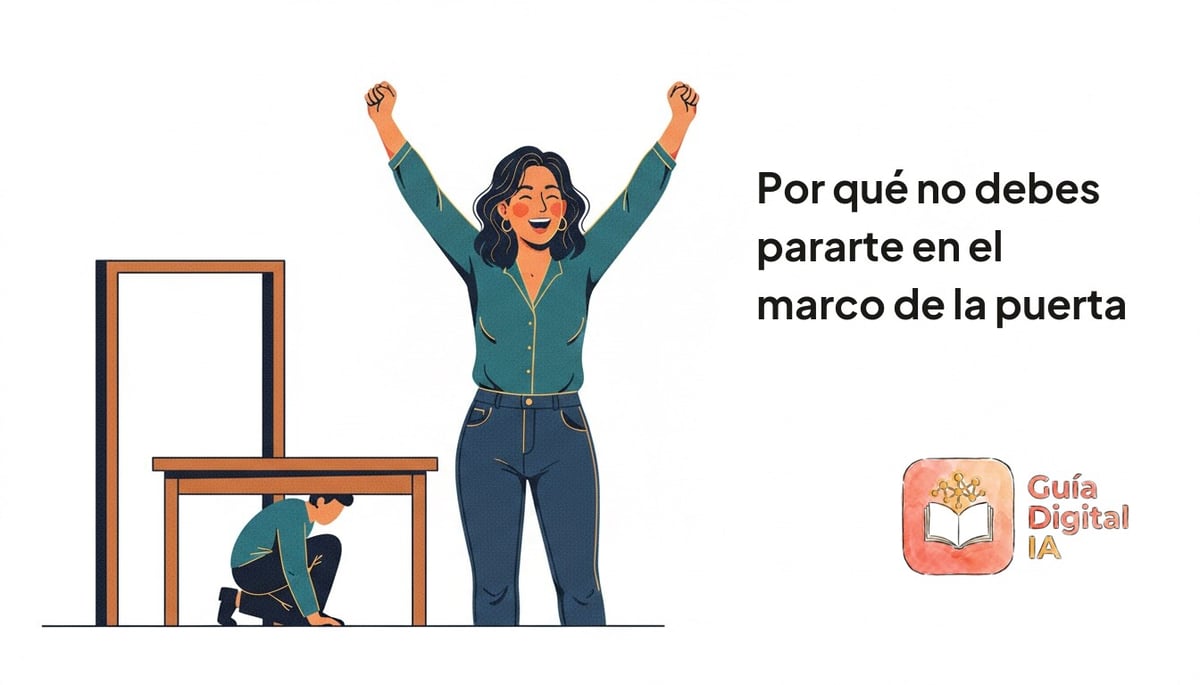 Por qué no debes pararte en el marco de la puerta