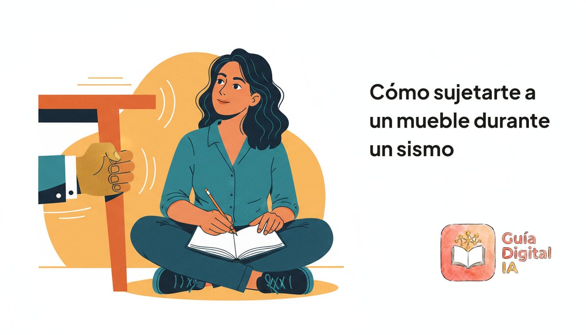 Cómo sujetarte a un mueble durante un sismo