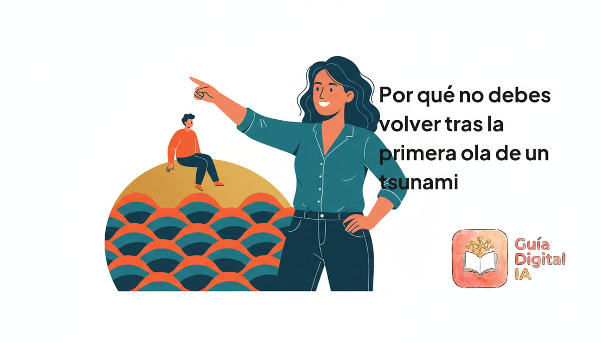Por qué no debes volver tras la primera ola de un tsunami