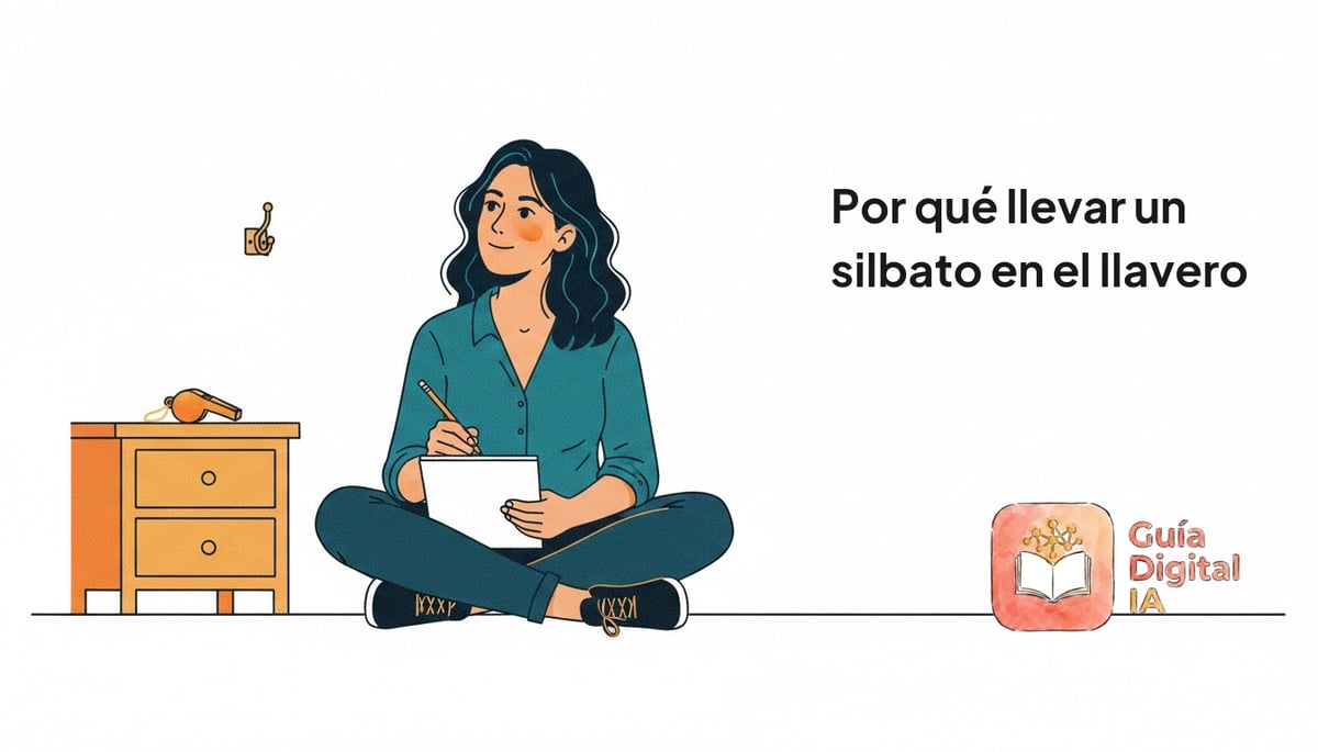Por qué llevar un silbato en el llavero