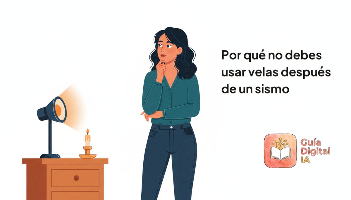 Por qué no debes usar velas después de un sismo