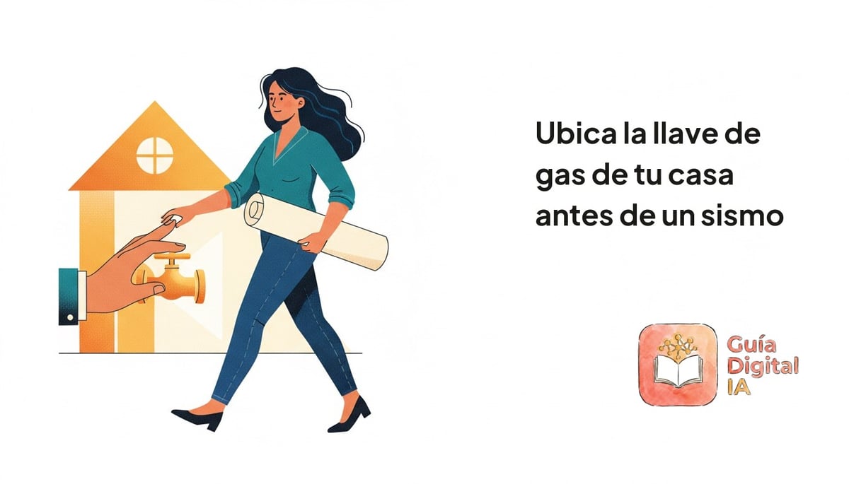 Ubica la llave de gas de tu casa antes de un sismo