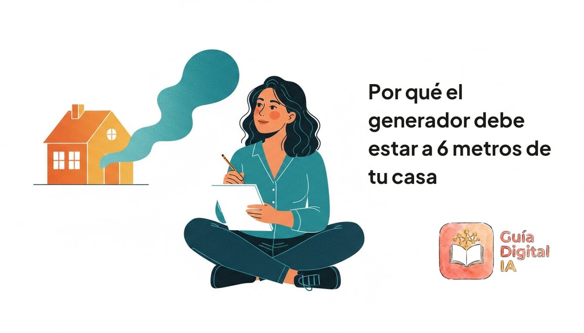 Por qué el generador debe estar a 6 metros de tu casa