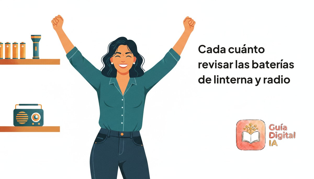 Cada cuánto revisar las baterías de linterna y radio
