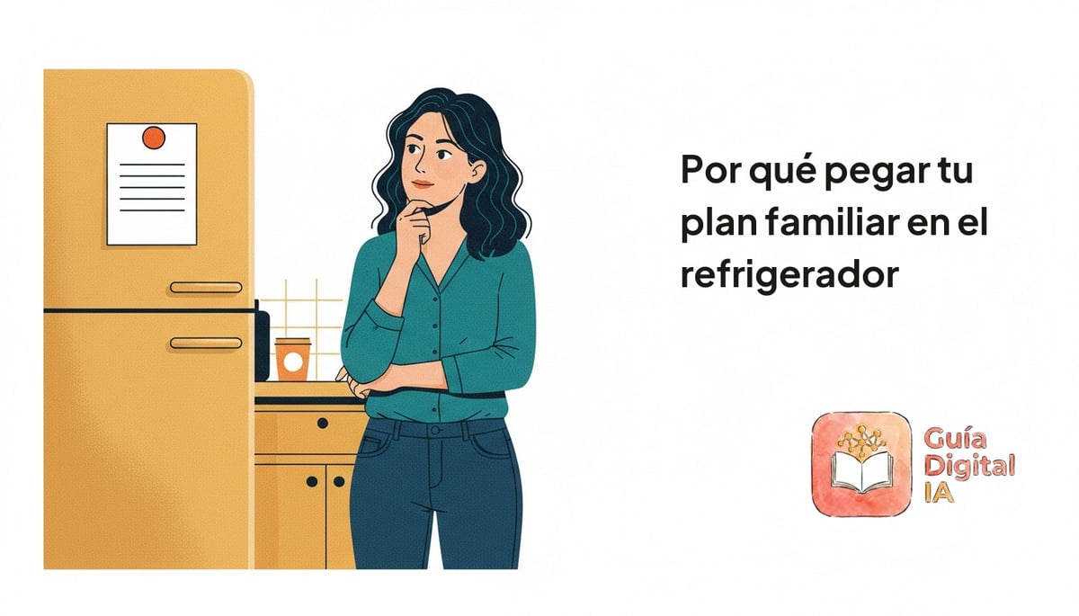 Por qué pegar tu plan familiar en el refrigerador