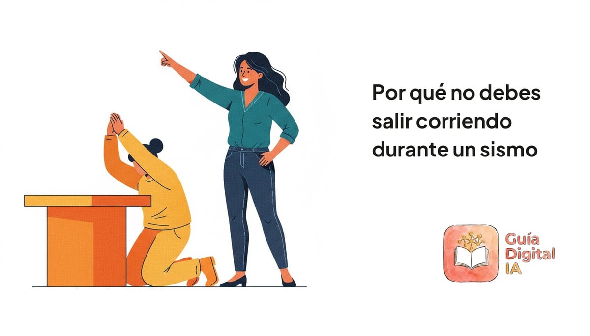 Por qué no debes salir corriendo durante un sismo