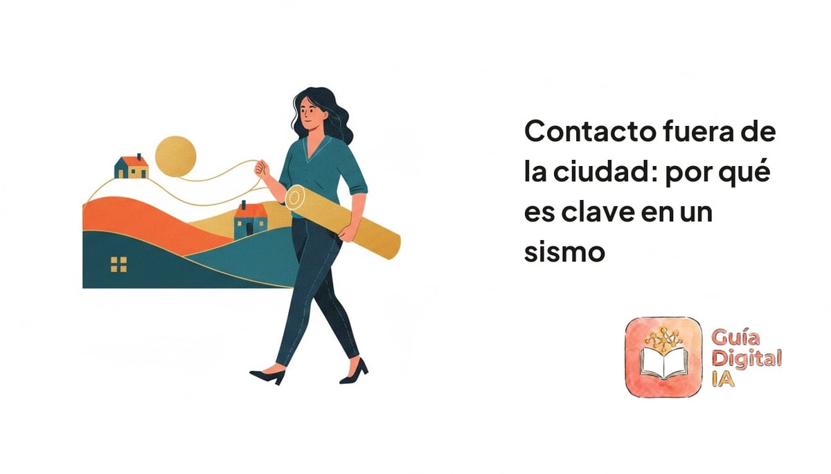 Contacto fuera de la ciudad: por qué es clave en un sismo