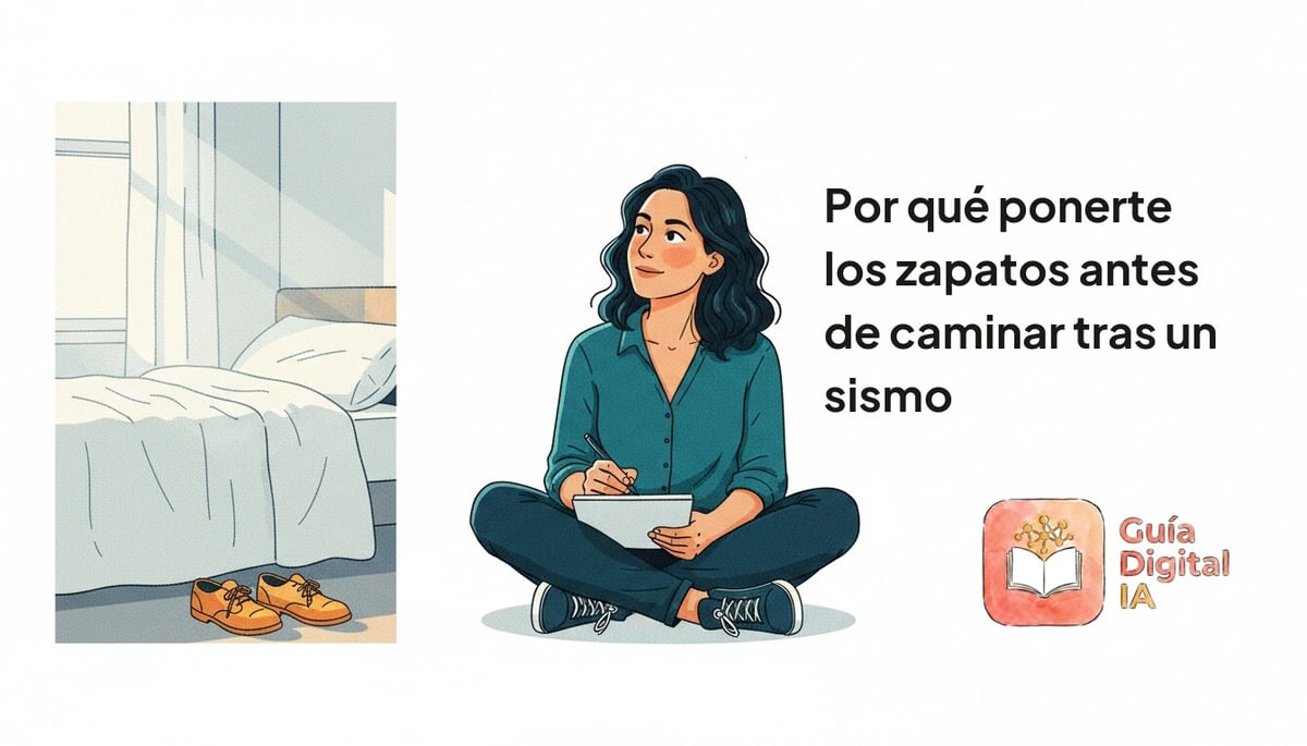 Por qué ponerte los zapatos antes de caminar tras un sismo