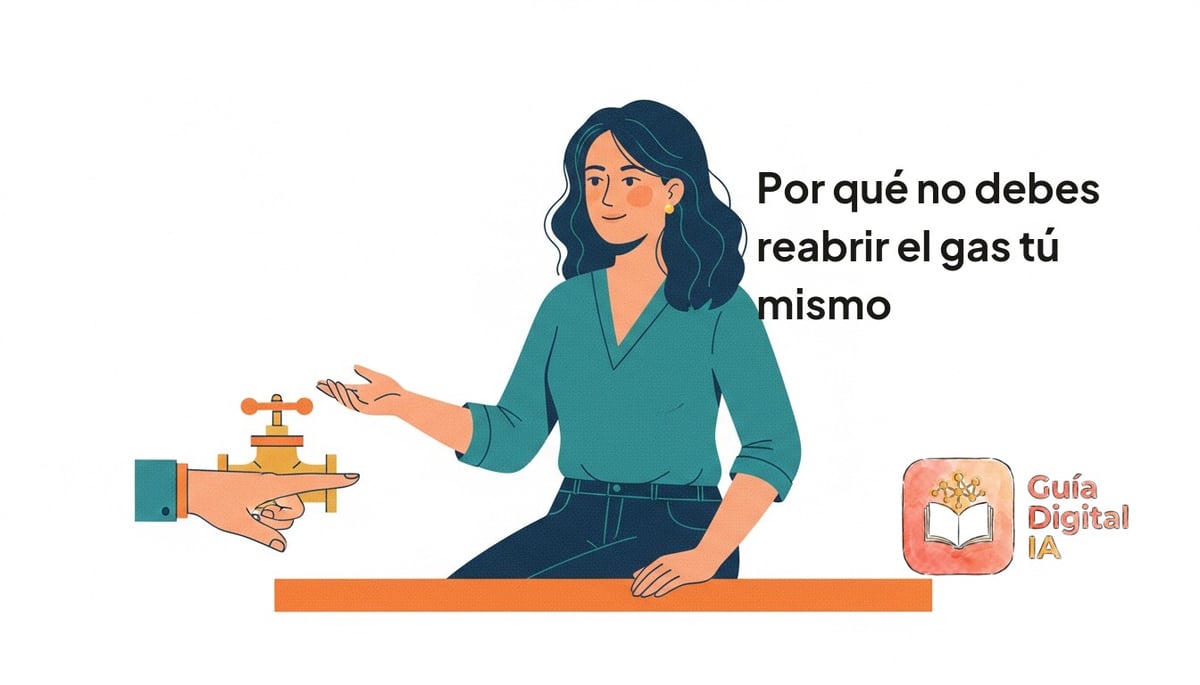 Por qué no debes reabrir el gas tú mismo