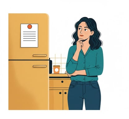 Por qué pegar tu plan familiar en el refrigerador